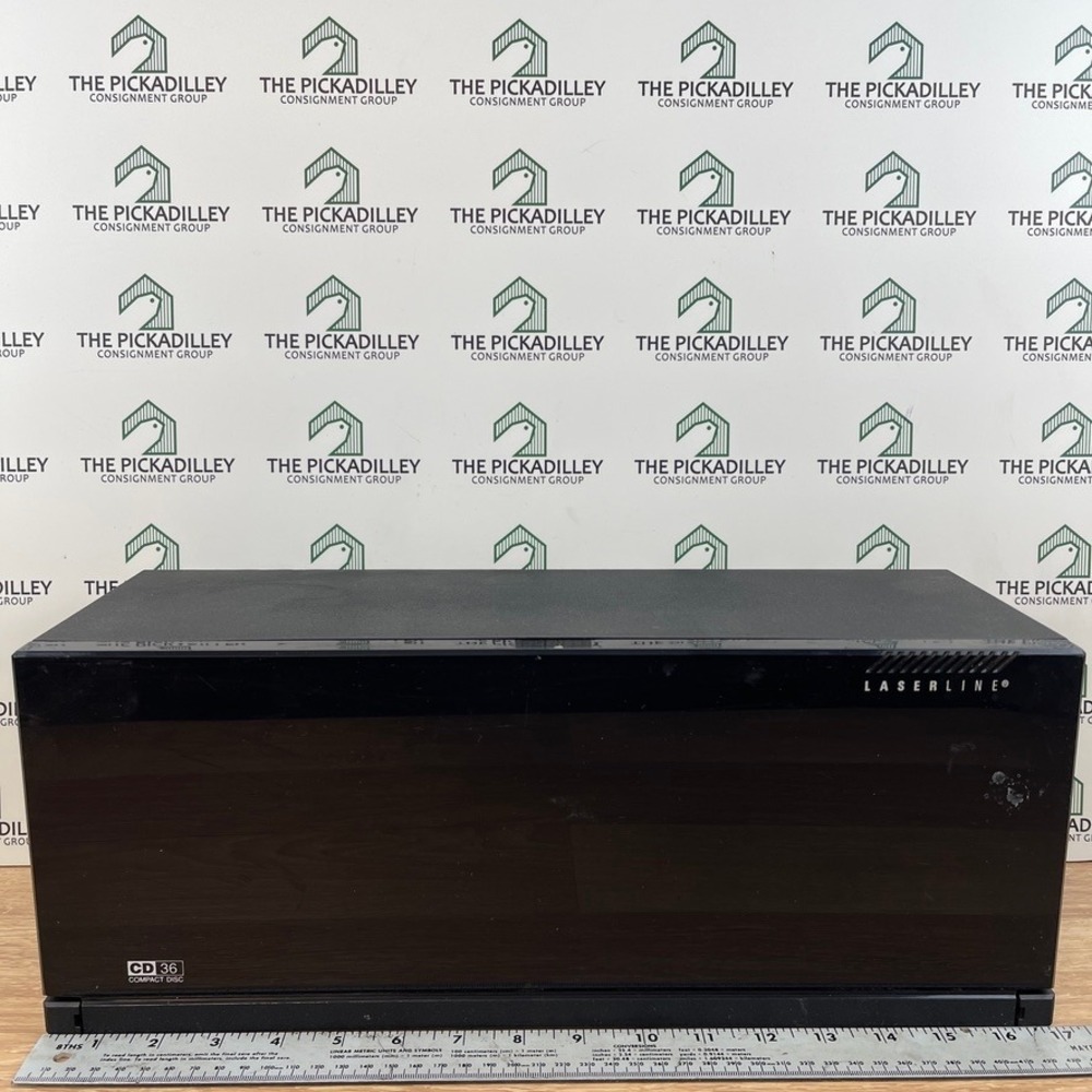 Laserline CD 36 Compact Disc Storage Cabinet Black Wall Mountable 36 Capacity